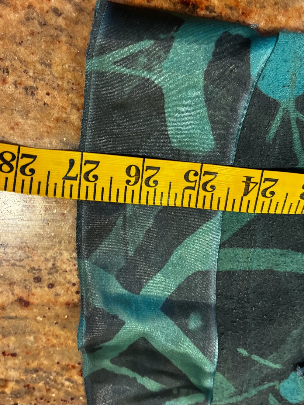 B.L.E.U. teal & black floral print blouse, size XL - Picture 6 of 11
